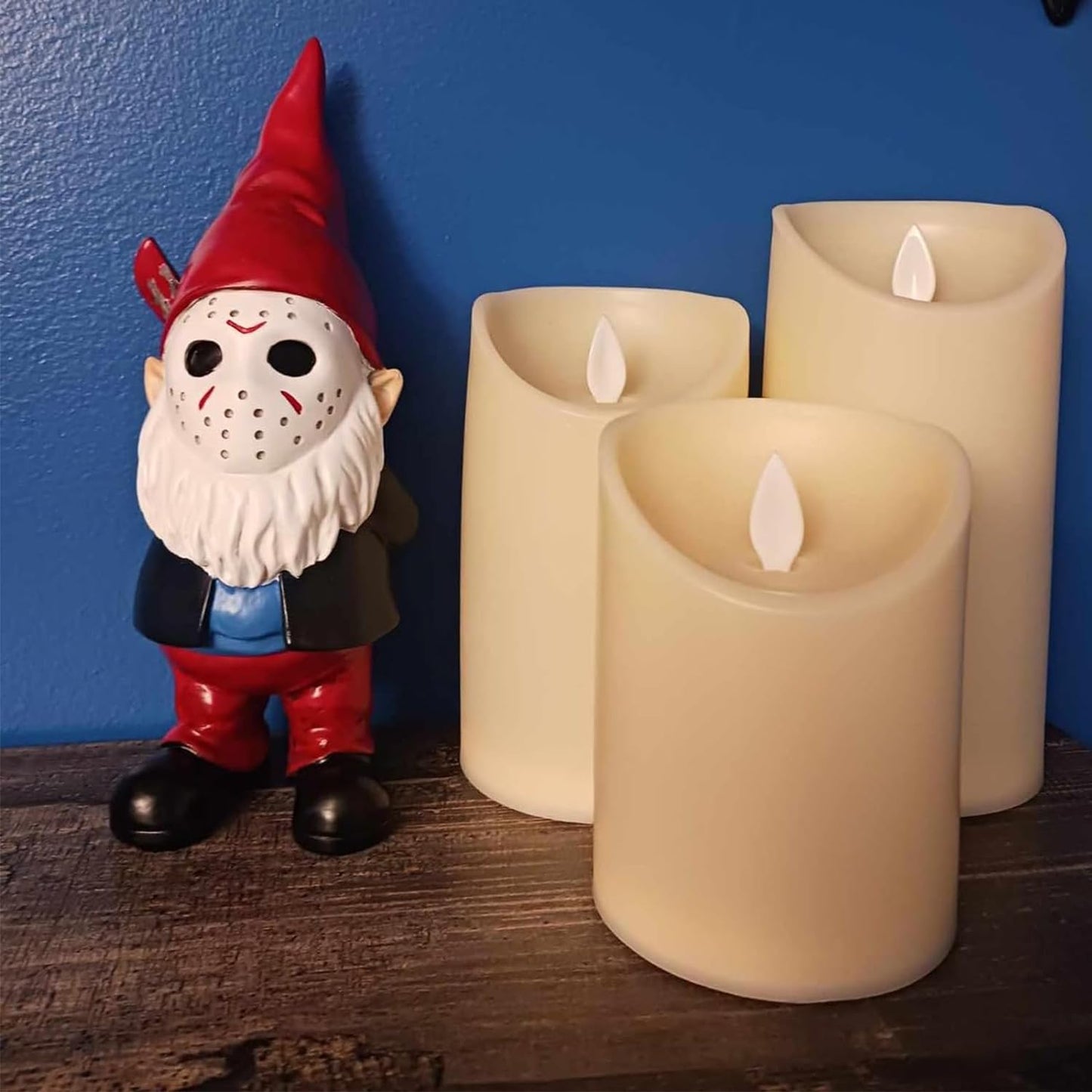 "Spooktacular Indoor Halloween Gnome Statue - Perfect Horror Decor for Your Home & Garden!"